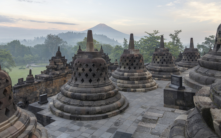 Stupa au sommet du temple de Borobudur