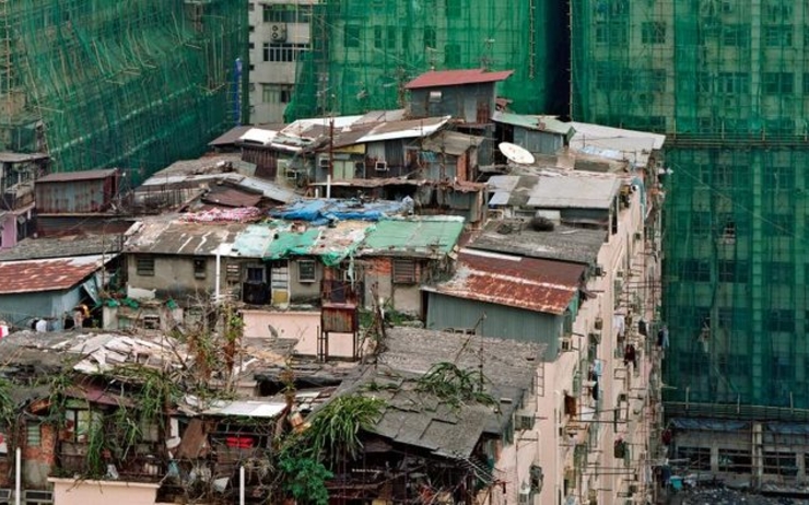 bidonvilles, pauvreté, seuil, hong kong