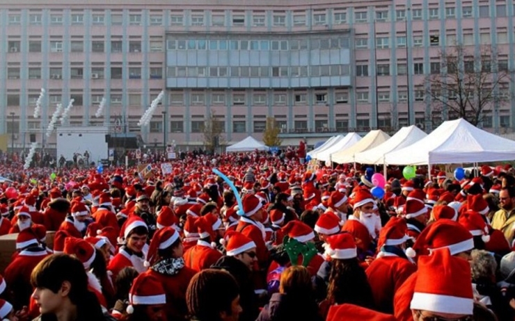 Pères Noël Turin Italie