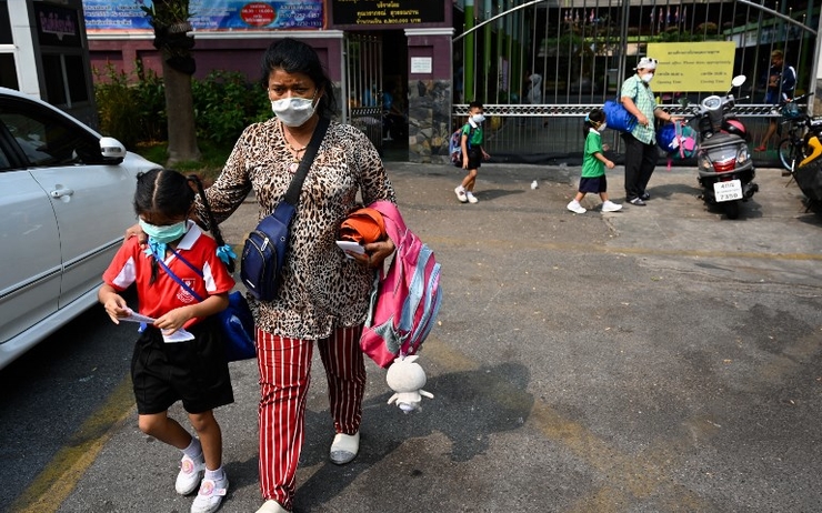 Smog pollution Bangkok