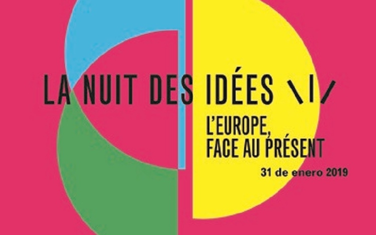 L'affiche de la Nuit des idées 2019 qui se déroulera à l'Institut français de Valencia