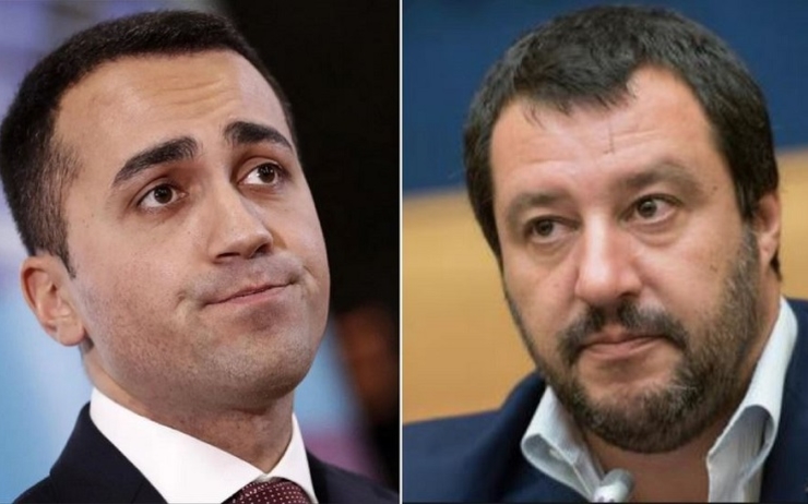 Di Maio Salvini italie gilets jaunes
