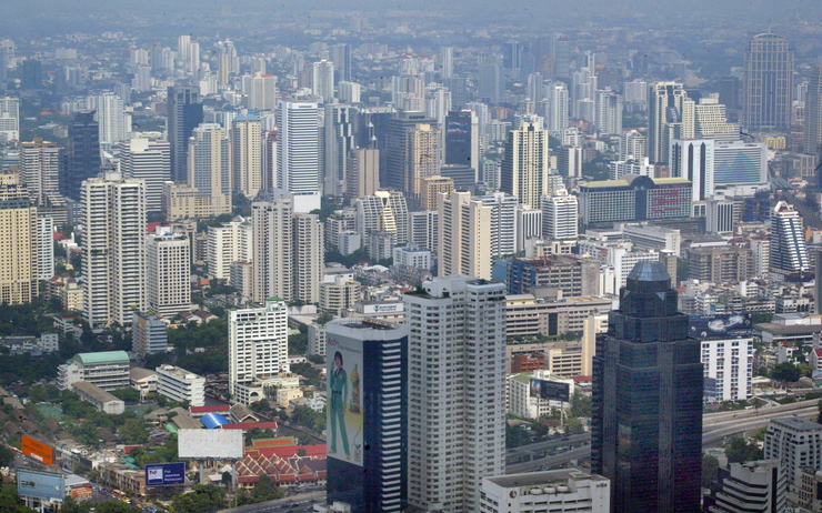Vue de la ville de Bangkok
