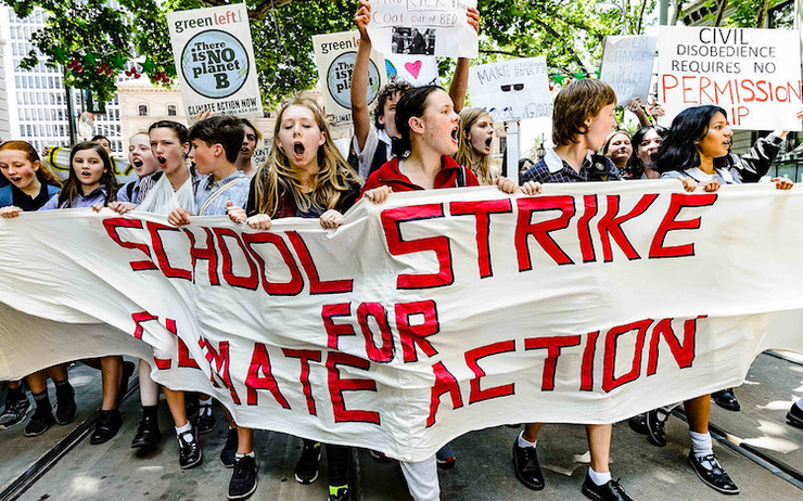 étudiants monde entier grève climat marche écologie environnement France Royaume-Uni manifestation