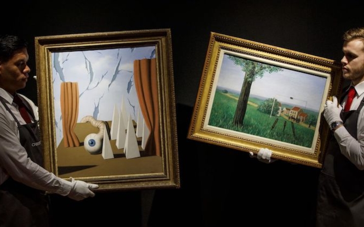 sept tableaux de Magritte vendus pour plus de 32 millions de livres