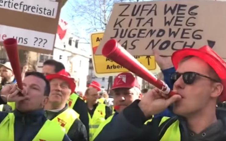 SÜDZUCKER – Ils viennent de France pour manifester à Mannheim