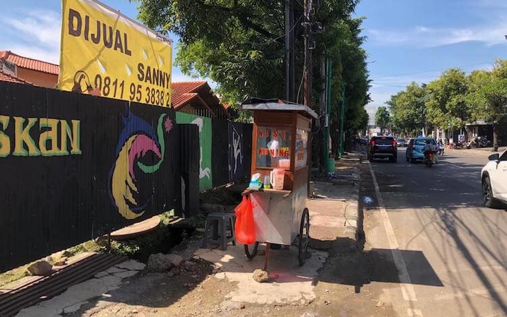 Kemang trottoir réfection Jakarta