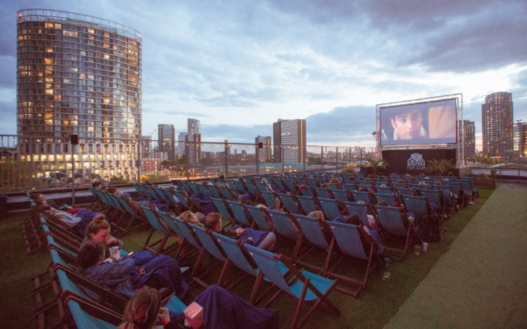 Rooftop Film Club cinéma plein air toits Londres films Royaume-Uni