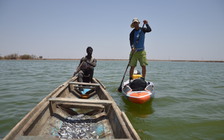 karim cornali stand-up paddle fleuve saloum 