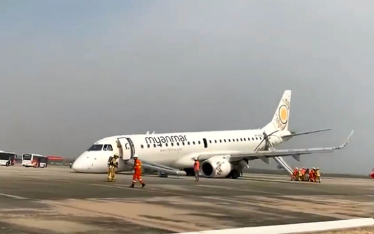 Atterissage d’urgence pour un avion de la Myanmar Airlines en Birmanie