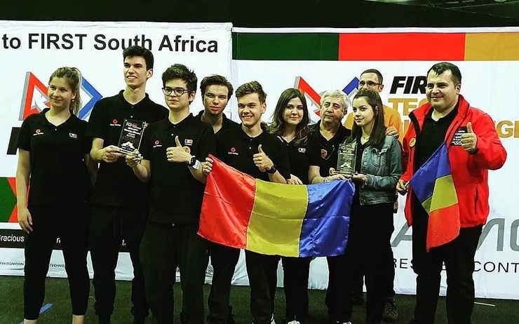 afrique du sud Première place au Championnat international de robotique roumanie gagnante