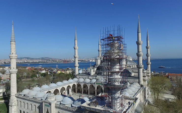 travaux renovation mosquee bleue sultanahmet