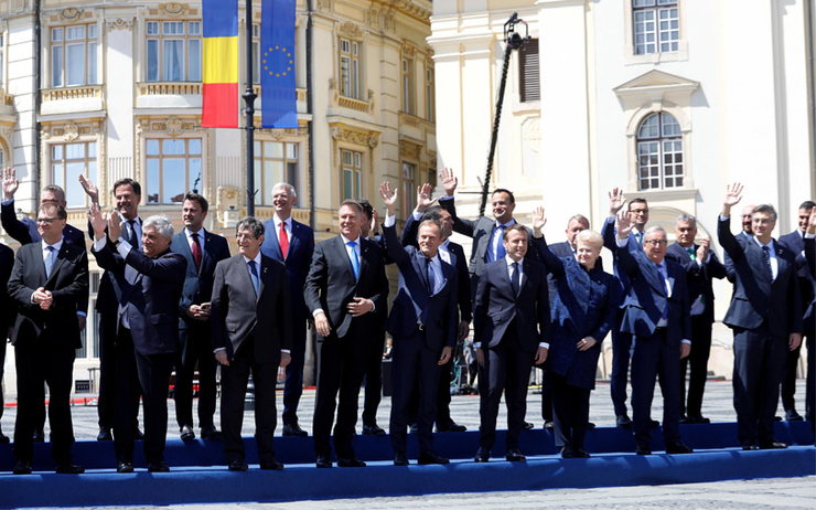 Dirigeants européens adoptent déclaration de Sibiu sommet roumanie