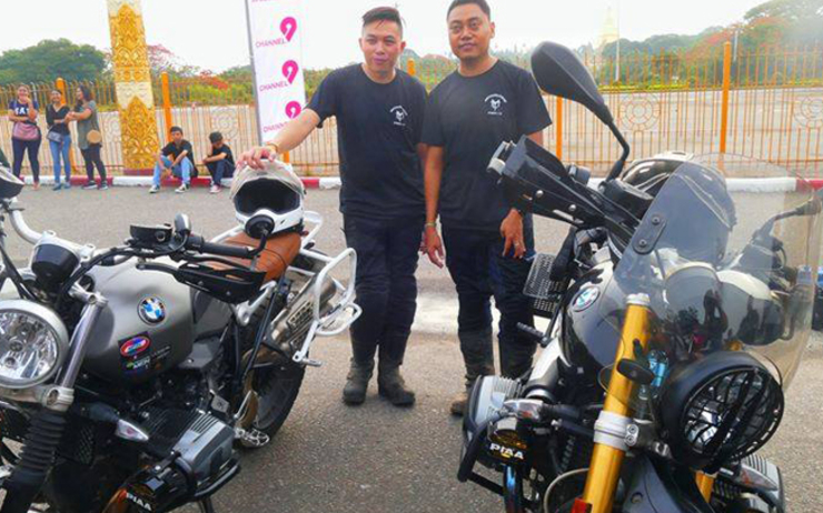 Deux motards birmans vont traverser la moitié du globe