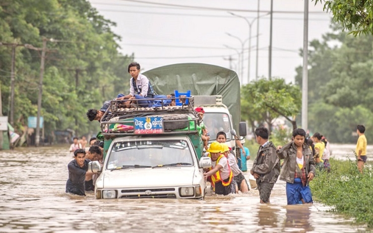 inondations birmanie