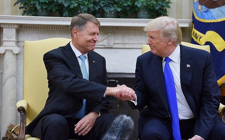 Klaus Iohannis rencontre President Donald Trump