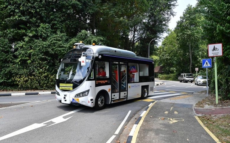 bus autonome Sentosa Singapour