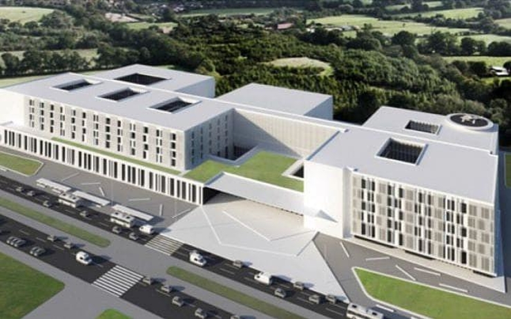 hôpital d'urgence régional de Cluj roumanie construction