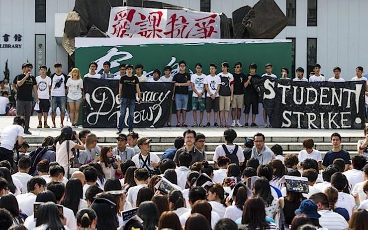Grève étudiants Hong Kong