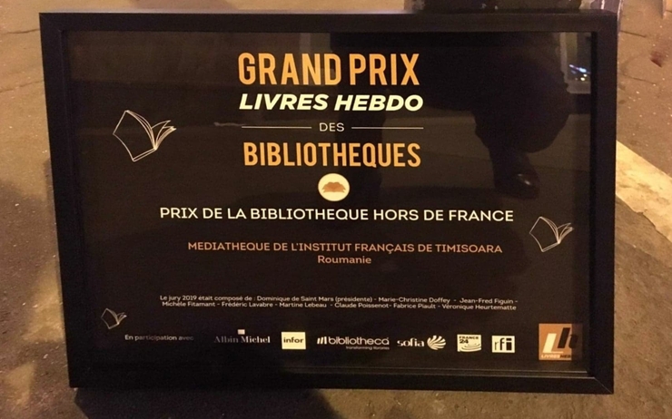 Prix Livres Hebdo de la Bibliothèque francophone Hors de France médiathèque institut français de Timisoara