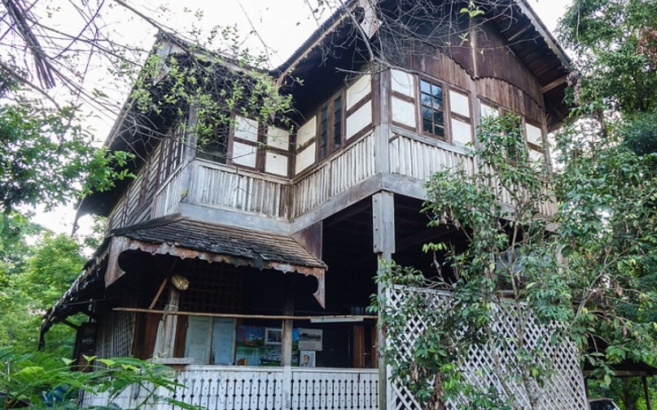 La maison supposee de George Orwell a Katha en Birmanie