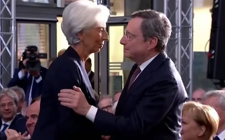 Passation pouvoir BCE Draghi Lagarde