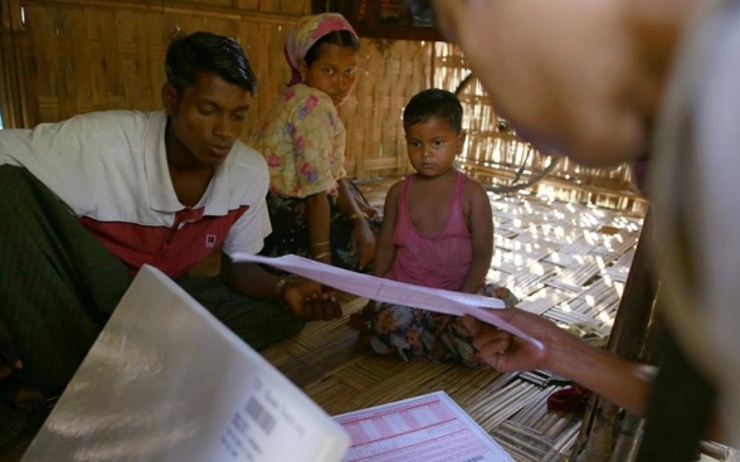 Le recensement en Birmanie
