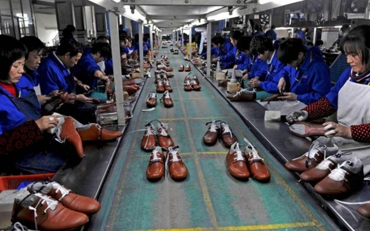 usine de chaussures en chine