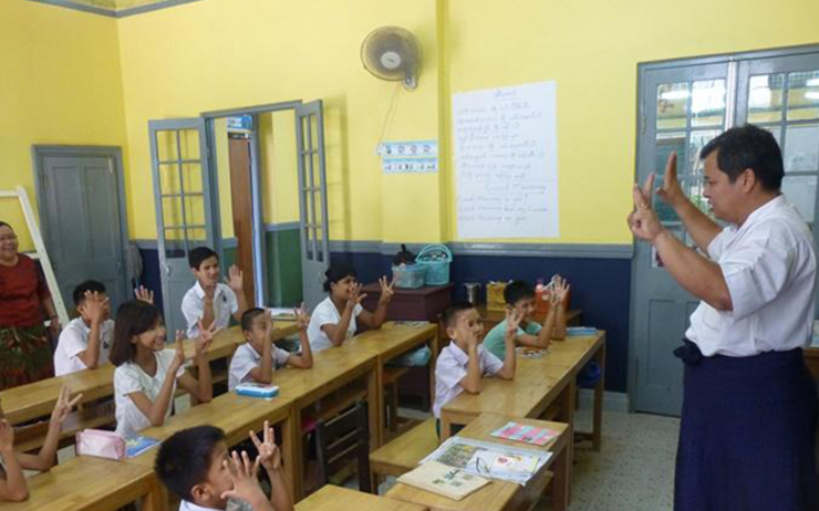 Une école en Birmanie