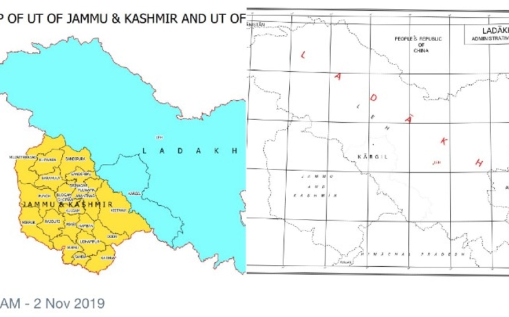 Jammu Kashmir Ladakh territoires