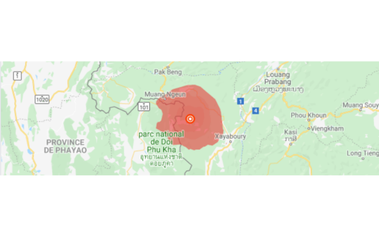 Tremblement terre Laos secousses Vietnam