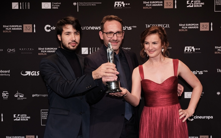 Bogdan Mureşanu prix meilleur court-métrage européen de 2019 décerné par l'Académie européenne du film