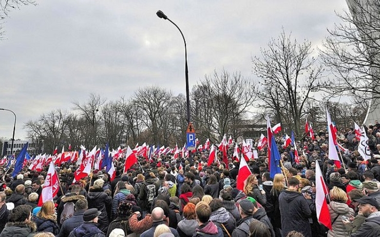 Manifestations Pologne réforme tribunaux
