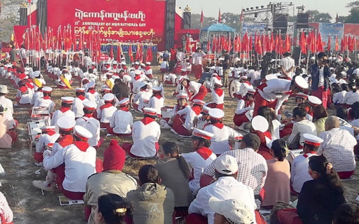 le jour national de la nation Mon en Birmanie
