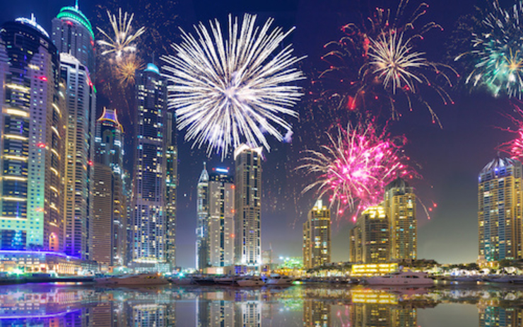feux d'artifices Dubai insolite