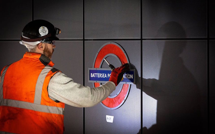 Londres Northern Line métro travaux logo