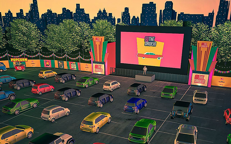 drive in cinéma voiture londres angleterre