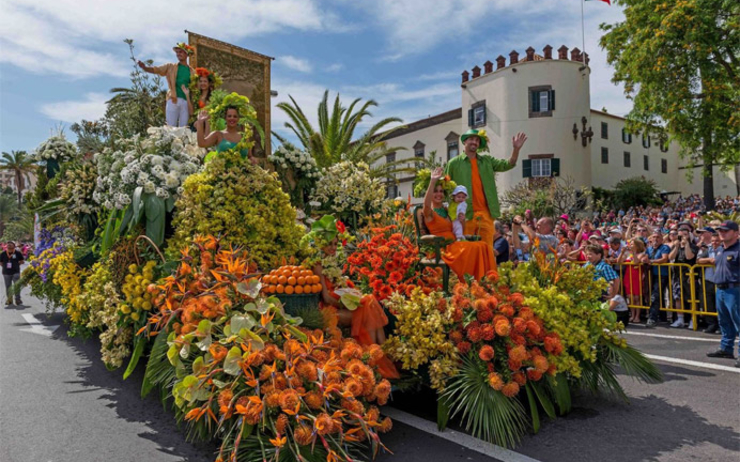 La fête de la fleur sur l’île de Madère au Portugal