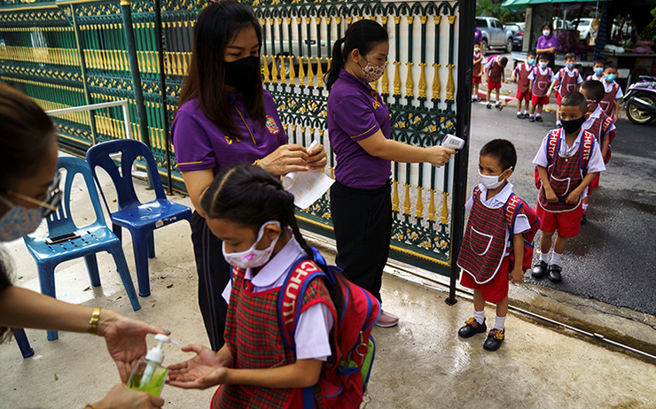 mesure sanitaire école Thaïlande