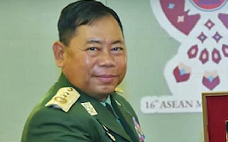 Le général Soe Htut, ministre de l'intérieur en Birmanie