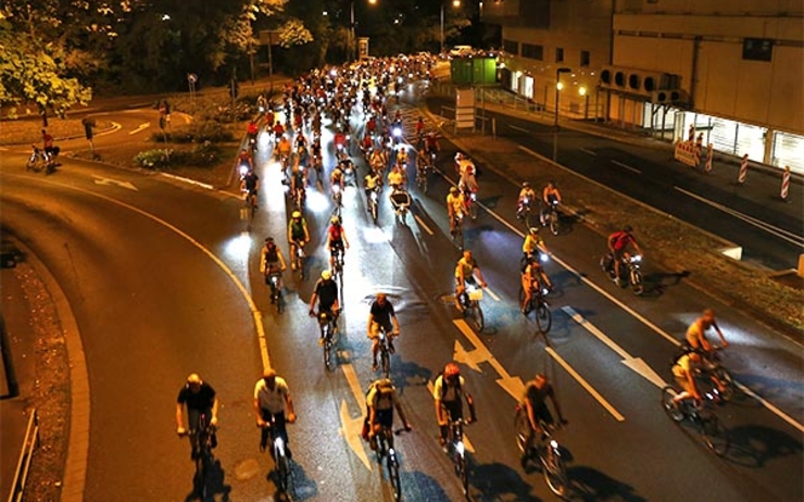 ADFC bike-night vélo Francfort