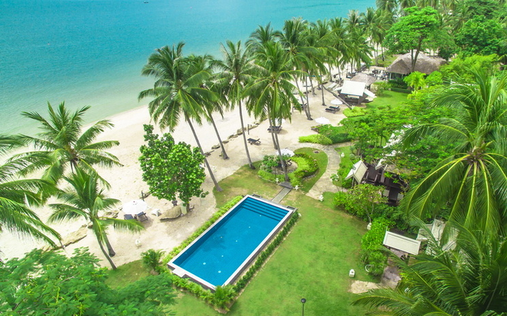 Hotel charmant et retire en bord de mer au sud de la Thailande