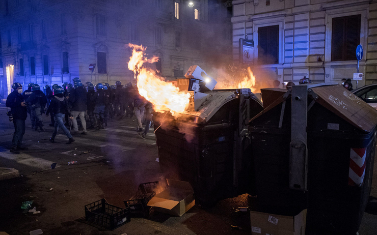 Manifestations Rome confinement