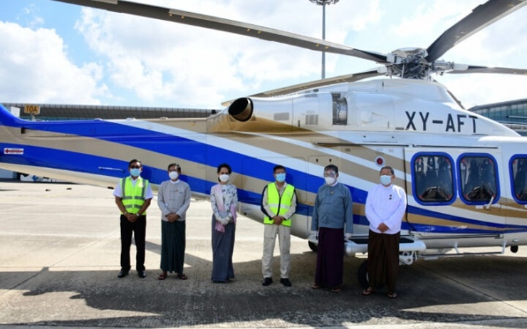 AgustaWestland AW-139 Aung San Suu Kyi Birmanie