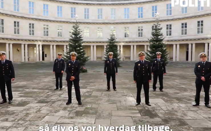 choeur police danoise corona covid chanson 