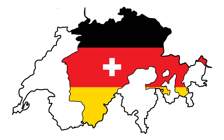 Le dialecte suisse allemand en carte