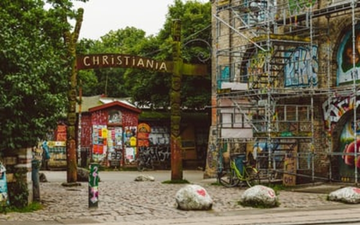 Christiania ville libre Copenhague Danemark 