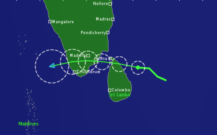 cyclone Burevi inde