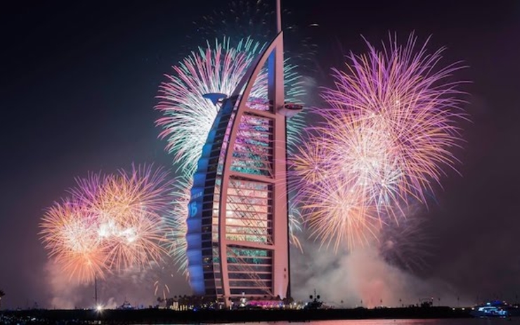 feux d'artifice Dubai nouvel an 2021