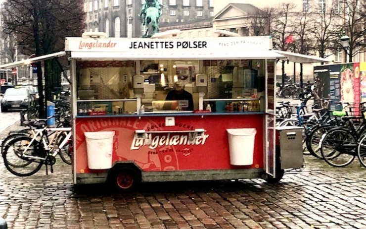 hot-dog Copenhague Danemark street food